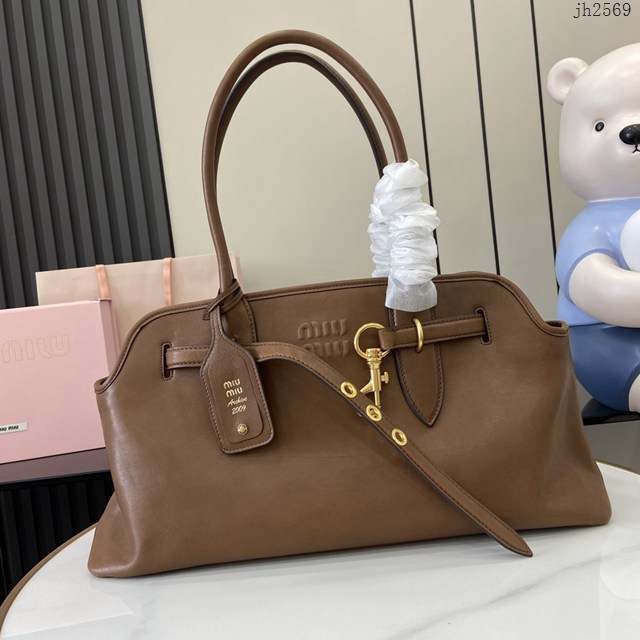 miumiu繆繆專櫃最新款羊皮手提包大號休閒女包 jh2569型號：5BG310