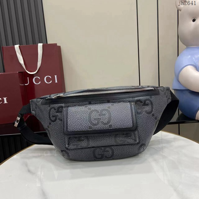 Gucci專櫃古馳2025早春系列最新款男士腰包挎包 jh2641型號：645093