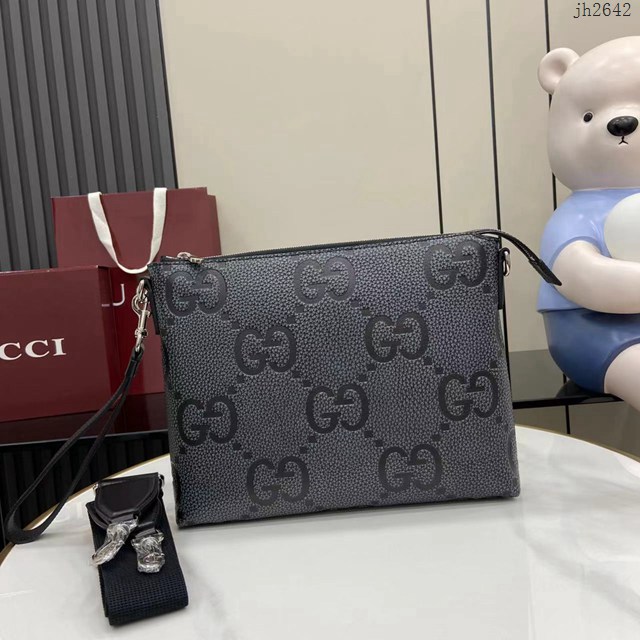 Gucci專櫃古馳2025早春系列最新款單肩斜挎包 jh2642型號：696009