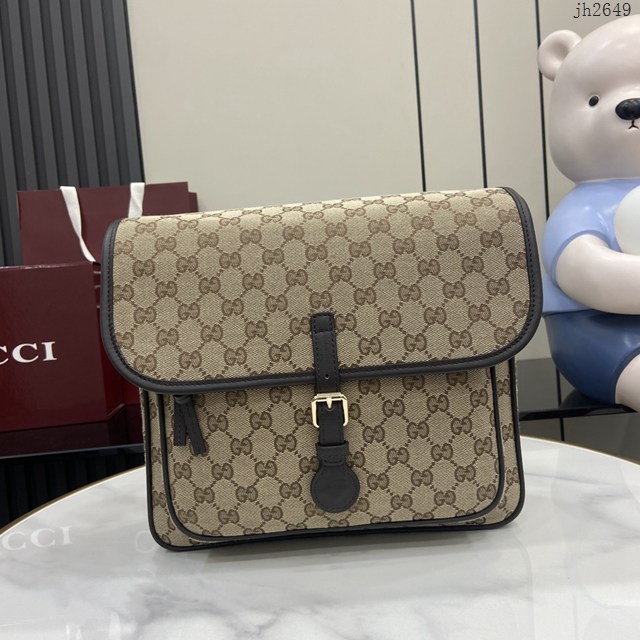 Gucci專櫃古馳2025早春兒童系列郵差包肩背包 jh2649型號：793823