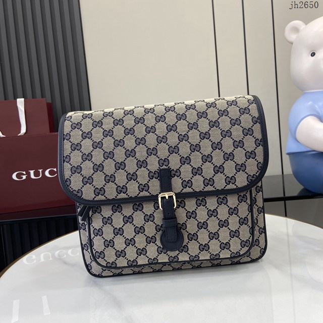 Gucci專櫃古馳2025早春兒童系列郵差包肩背包 jh2650型號：793823