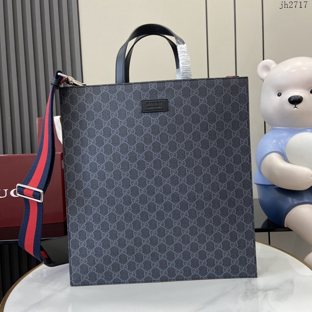 Gucci專櫃古馳最新款男士手提托特包 jh2717型號:  495559