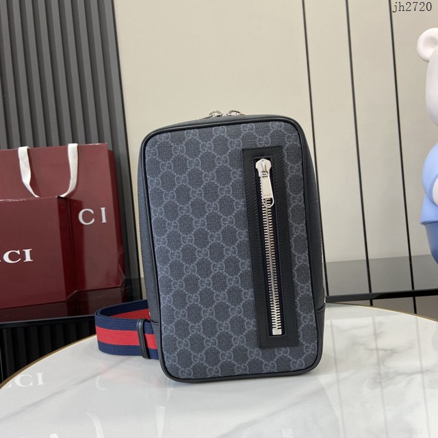 Gucci專櫃古馳最新款男士腰包胸包挎包 jh2720型號:  478325