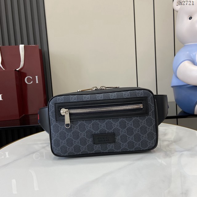 Gucci專櫃古馳最新款男士腰包挎包 jh2721型號:  474293