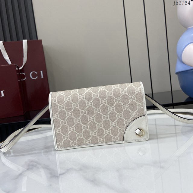 Gucci專櫃古馳最新款Emblem系列肩背包女士斜挎小包 jh2764型號：820688