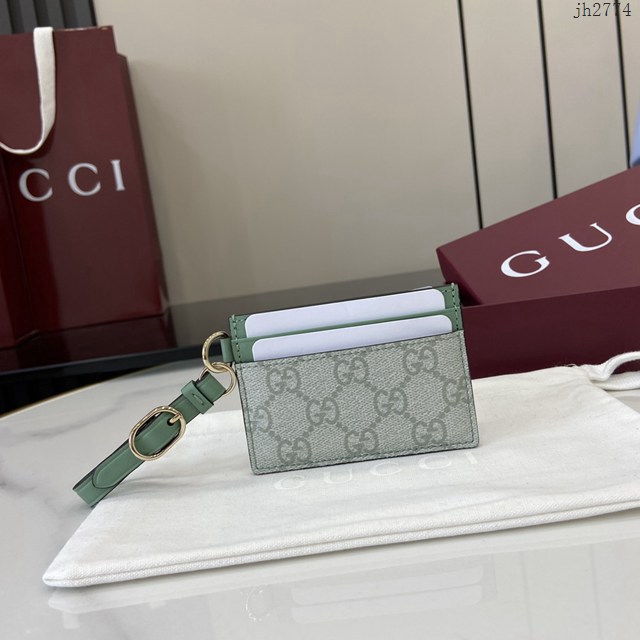 Gucci專櫃古馳最新款卡包卡夾零錢包 jh2774型號：819121