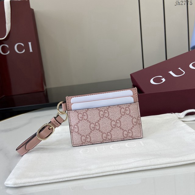Gucci專櫃古馳最新款卡包卡夾零錢包 jh2775型號：819121