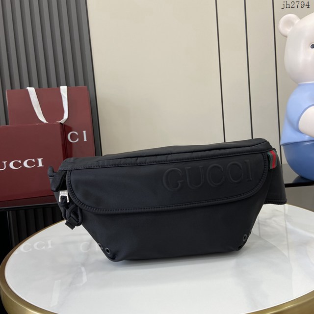 Gucci專櫃古馳最新款2025早春男士包袋系列腰包挎包 jh2794型號：804262