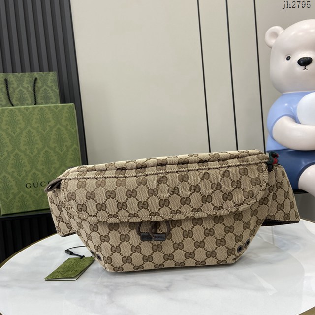 Gucci專櫃古馳最新款2025早春男士包袋系列腰包挎包 jh2795型號：804262