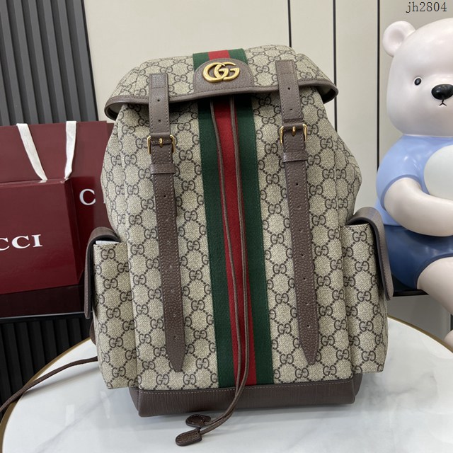 Gucci專櫃古馳最經典款男士雙肩背包 jh2804型號:  598140