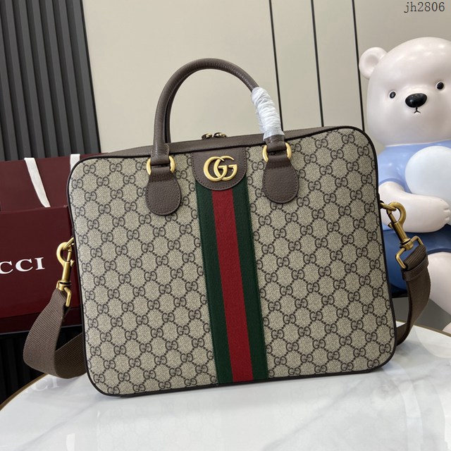 Gucci專櫃古馳最新款男士手提公事包 jh2806型號:  574793