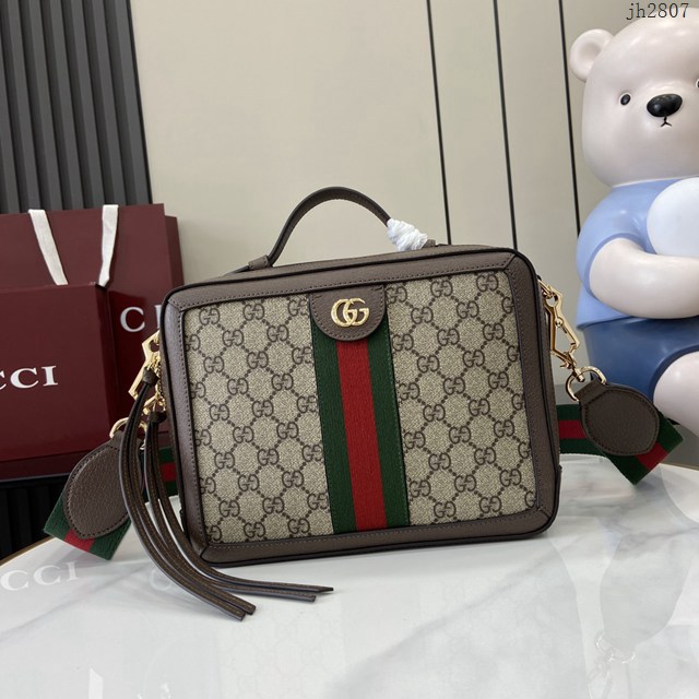 Gucci專櫃古馳最經典款男士手提斜挎包 jh2807型號:  550622