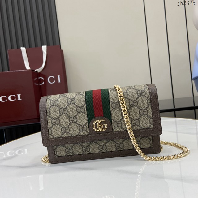 Gucci專櫃古馳最新款Ophidia系列鏈條小挎包 jh2825型號：476079