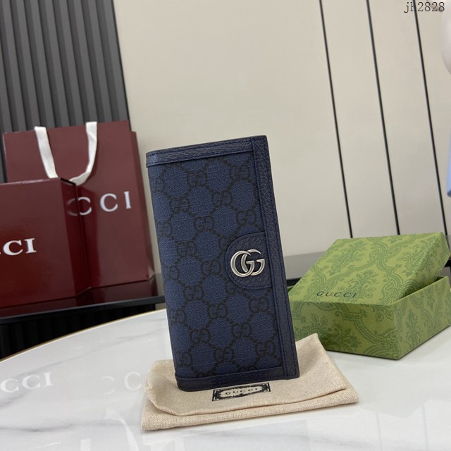Gucci專櫃古馳最新款Ophidia系列GG長款錢包男士錢夾 jh2828型號：791746