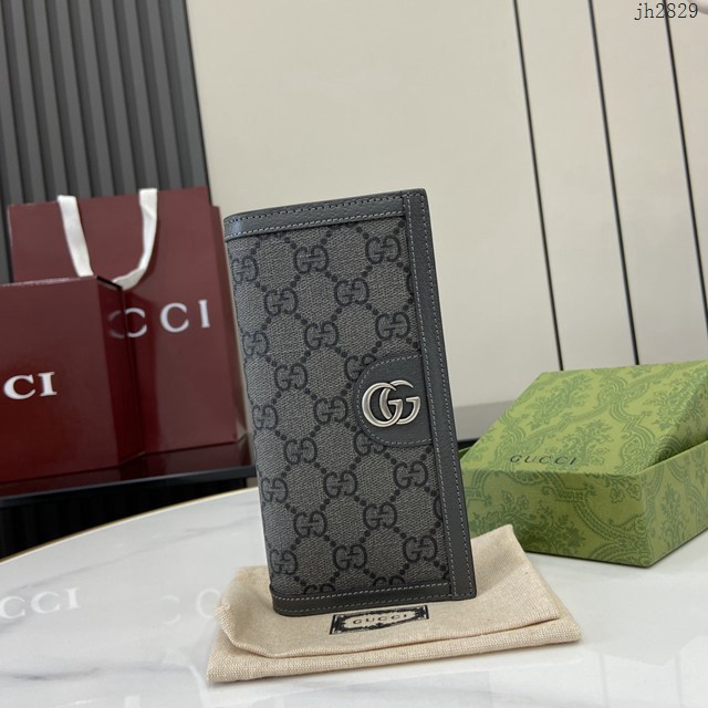 Gucci專櫃古馳最新款Ophidia系列GG長款錢包男士錢夾 jh2829型號：791746