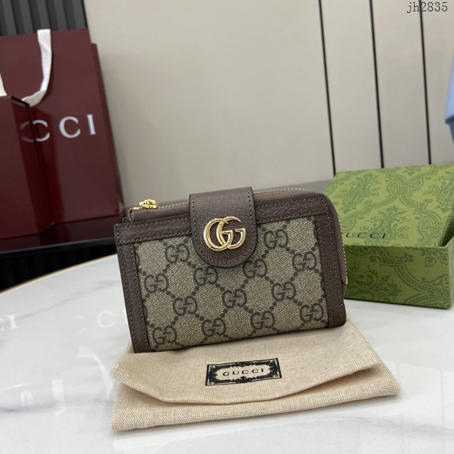 Gucci專櫃古馳最新款Ophidia系列短款卡包錢夾 jh2835型號：725662