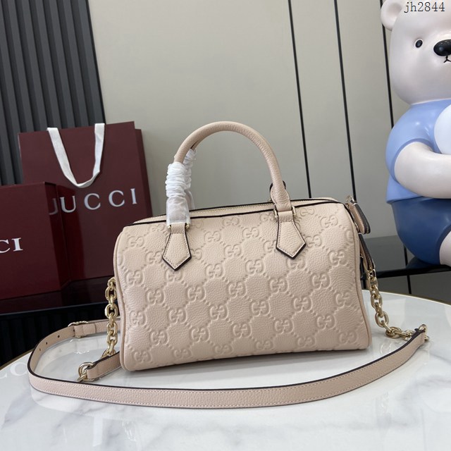 Gucci專櫃古馳最新款Emblem系列小號手提包肩背女包 jh2844型號：815255