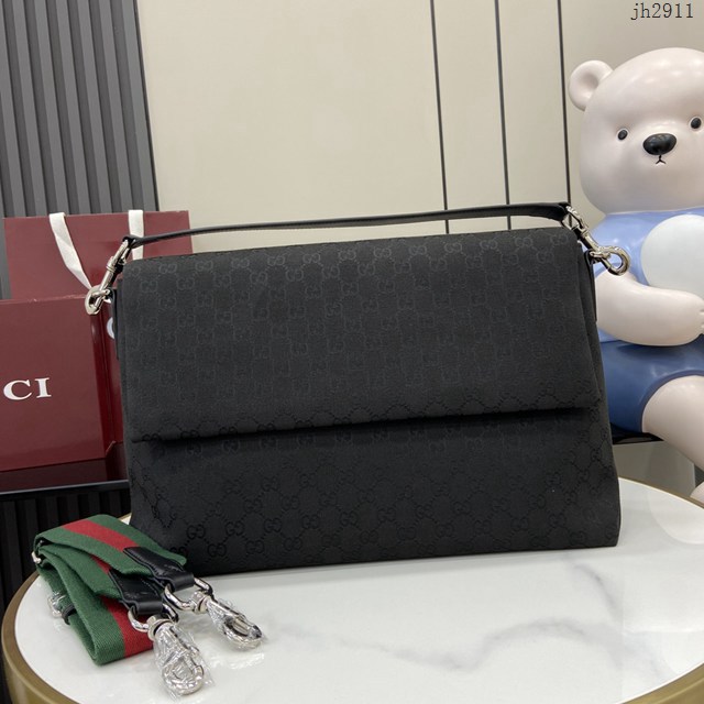 Gucci專櫃古馳2025春夏系列最新款男士手袋手提肩背包 jh2911型號：821616