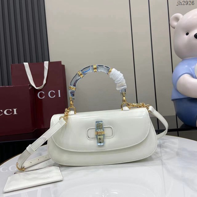 Gucci專櫃古馳最新款Bamboo Diva手提包肩背女包小號手提包 jh2926型號：827750