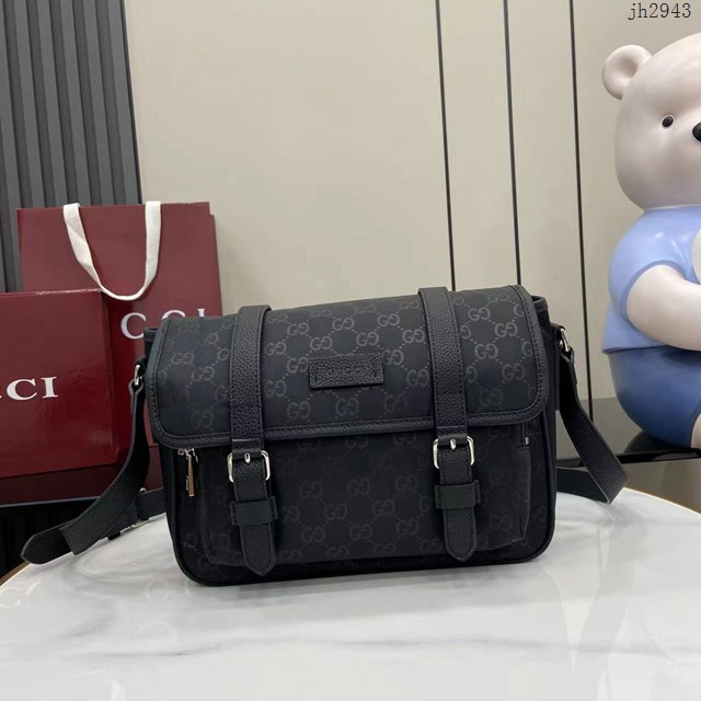 Gucci專櫃古馳最新款男士郵差包單肩斜挎包 jh2943型號:  510335