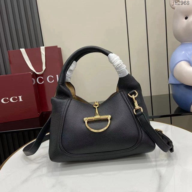 Gucci專櫃古馳最新款Softbit系列肩背包超大半馬銜扣休閒女包 jh2968型號：837333
