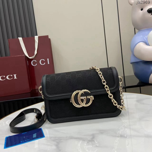 Gucci專櫃古馳2025春夏系列最新款鏈條肩背包 jh2969型號：826761