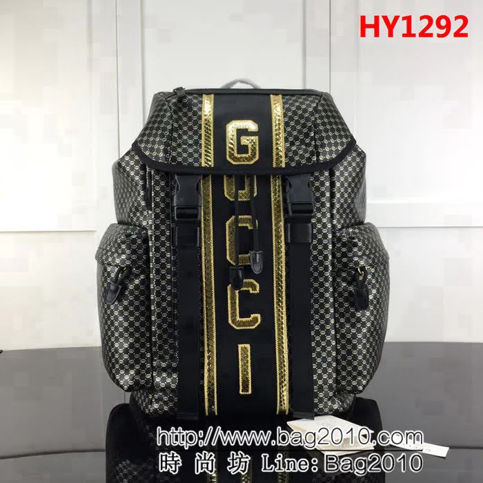 GUCCI古馳原單 新款專櫃品質高仿原單貨實物實拍 536413克皮雙肩背包 HY1292