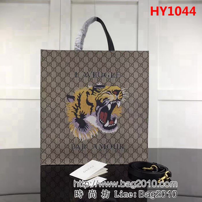GUCCI古馳原單 新款專櫃品質原單貨實物實拍 450950虎頭 手提購物包 HY1044