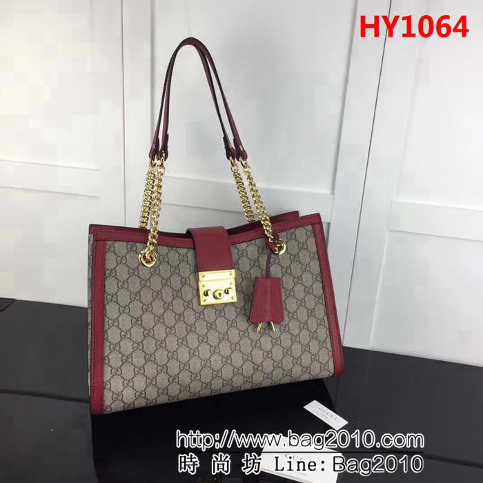 GUCCI古馳原單 新款專櫃品質原單貨實物實拍479197雙鏈條肩背包配大紅 HY1064