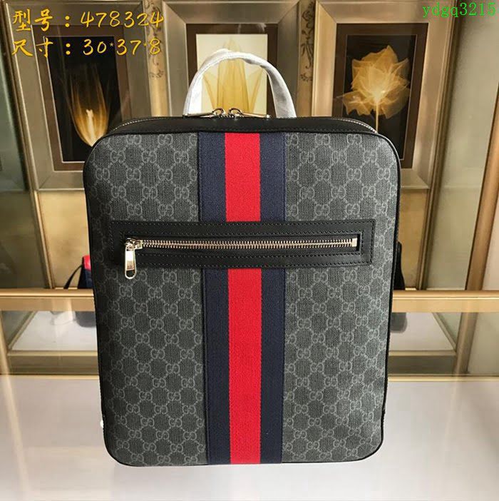 GUCCI古馳 新款男包 專櫃品質 478324 進口牛皮 原廠五金 男士雙肩背包  ydgq3215