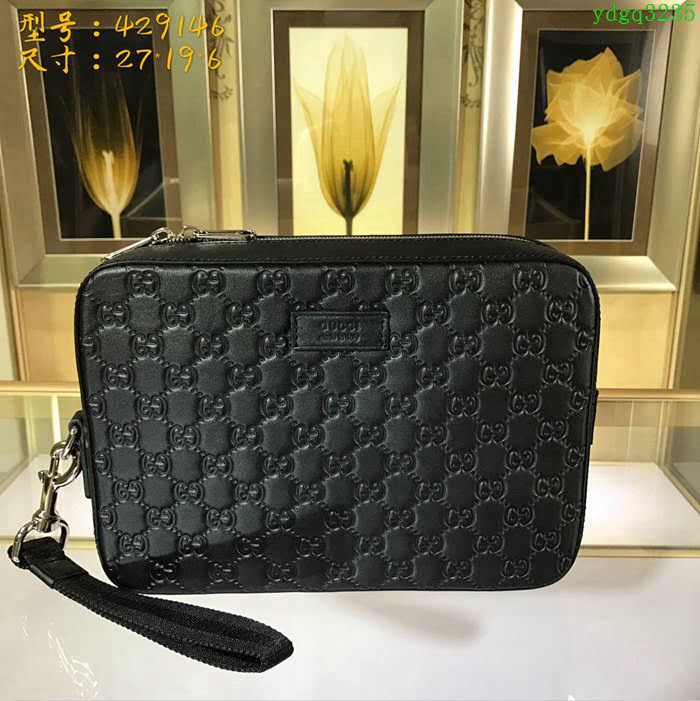 GUCCI古馳 手包 專櫃品質 429146 進口牛皮 原廠五金 百搭款手拿包  ydgq3235