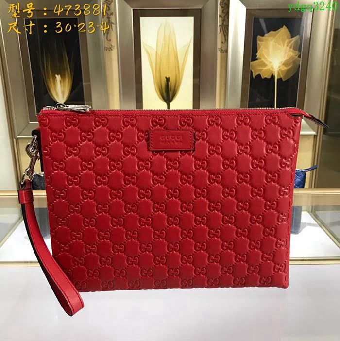 GUCCI古馳 手包 專櫃品質 473881 進口牛皮 原廠五金 百搭款手拿包  ydgq3240