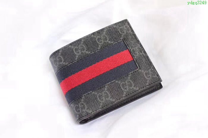 GUCCI古馳 錢包 實物拍攝 原廠材料 男士短錢夾 408827   ydgq3249