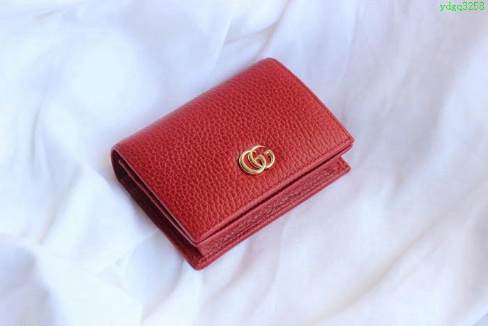 GUCCI古馳 錢包 實物拍攝 原廠材料 女款翻蓋短錢包 456126   ydgq3258