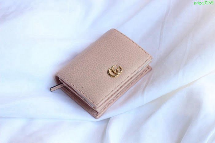 GUCCI古馳 錢包 實物拍攝 原廠材料 女款翻蓋短錢包 456126   ydgq3259