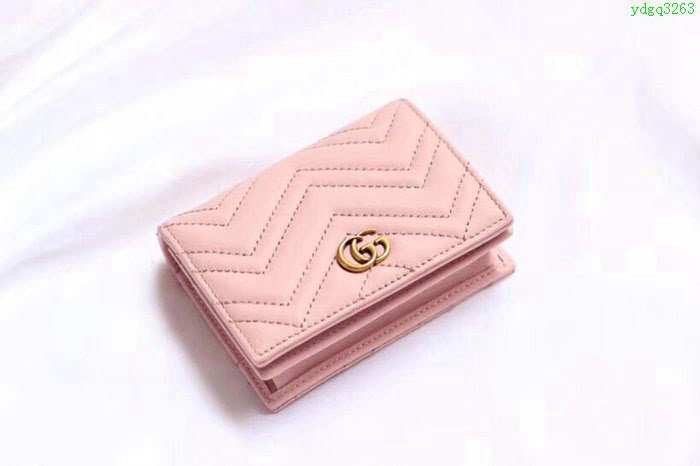 GUCCI古馳 錢包 實物拍攝 原廠材料 女款翻蓋短錢包 466492   ydgq3263