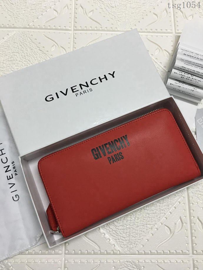GlVENCHY紀梵希 2018最新 熱賣款式 專櫃品質 頂級進口牛皮 原版五金 拉鏈錢包 091888  tsg1054
