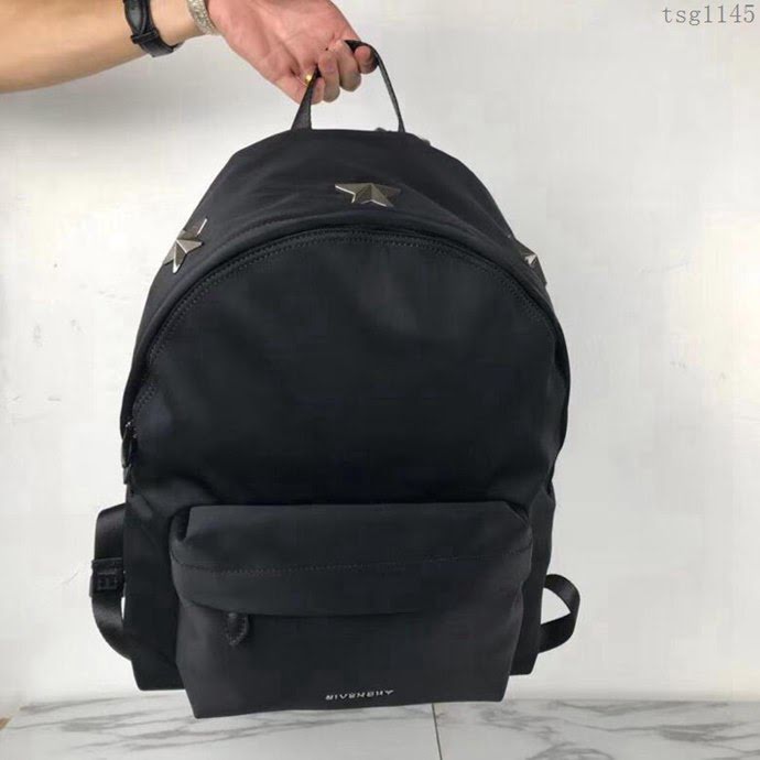 GlVENCHY紀梵希 原單 紀梵希雙肩包 火爆款 專櫃同步 黑色背包 6053453  tsg1145