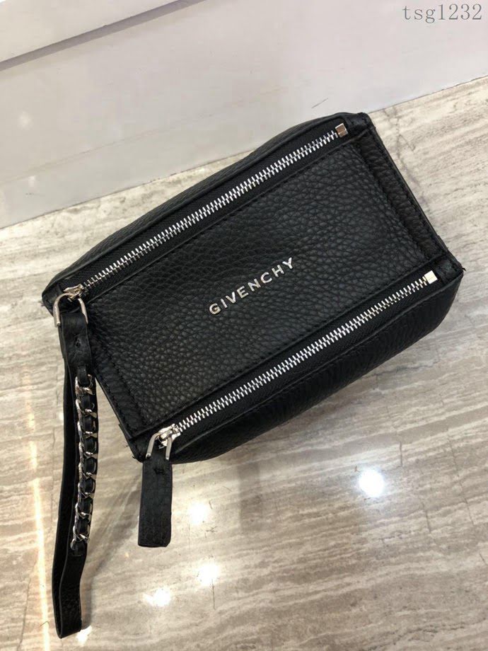 GlVENCHY紀梵希 原單 潘多拉 化妝包 黑色 可手拿 手拎 452155  tsg1232