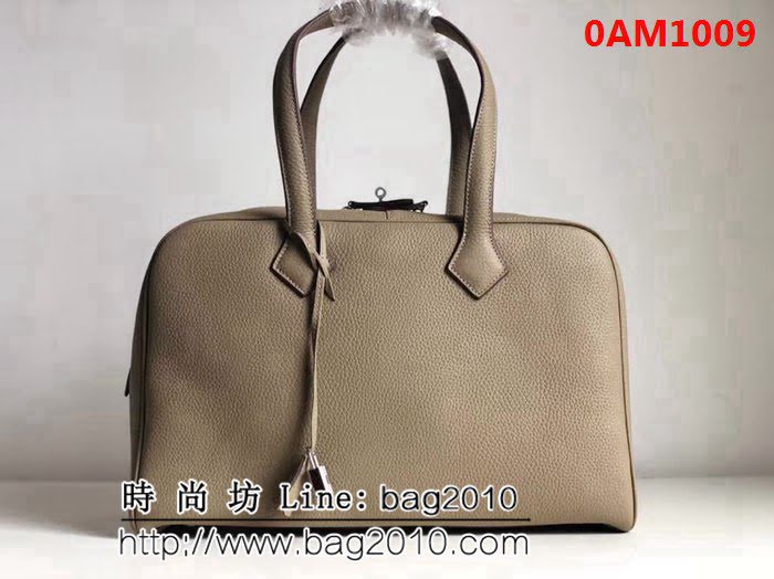 愛馬仕Hermes 原版頭層牛皮 維多利亞旅行袋 0AM1009
