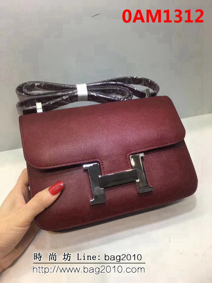 愛馬仕Hermes 手掌紋牛皮空姐包 單肩斜挎包 0AM1312