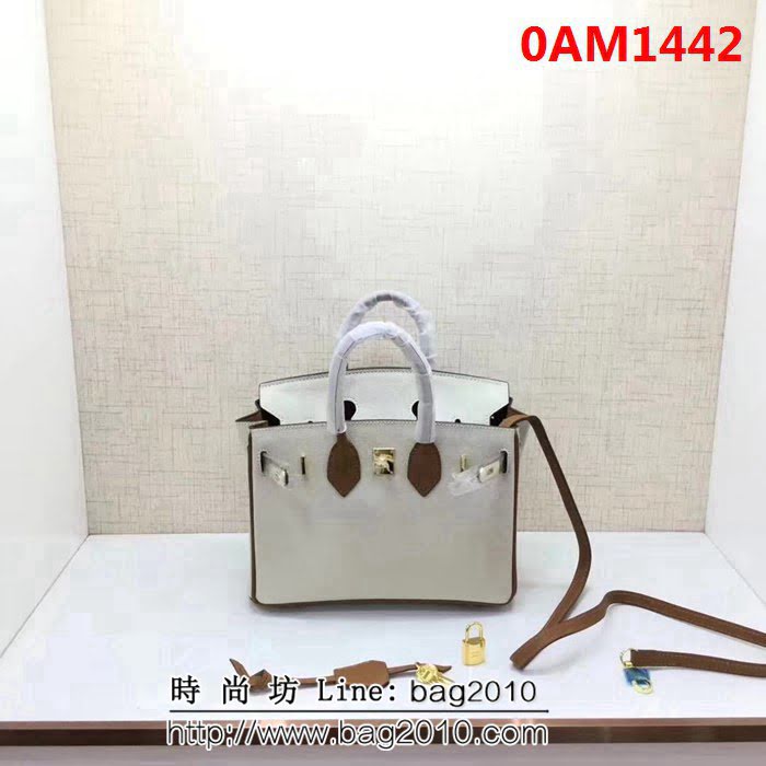 愛馬仕Herme*brikin 拼色 半手工牛皮包 可手提斜跨 0AM1442