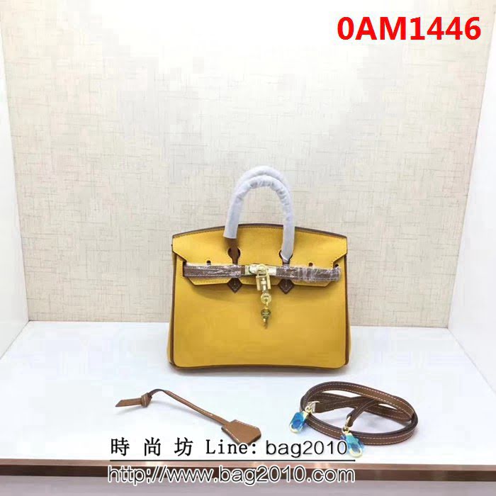 愛馬仕Herme*brikin 拼色 半手工牛皮包 可手提斜跨 0AM1446