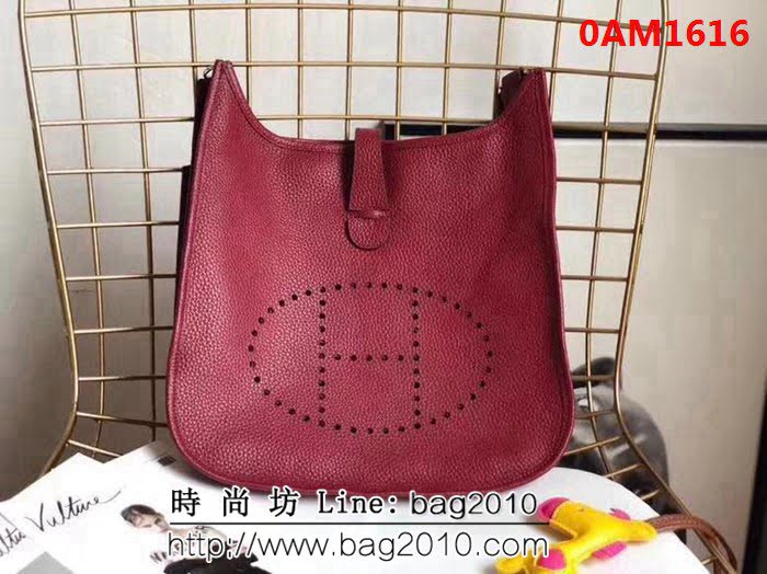愛馬仕Hermes Evelyn 伊芙琳挎包 男女同款 0AM1616