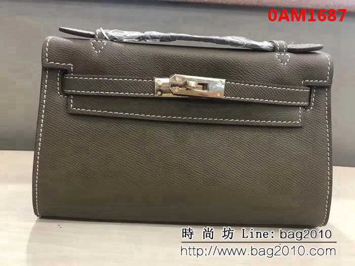 愛馬仕Hermès mini Kelly時尚百搭包 可單肩手拿 0AM1687