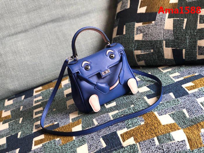 HERMES愛馬仕 kelly dol 小可愛的面孔 swift皮 時尚手提肩背包  Ama1588