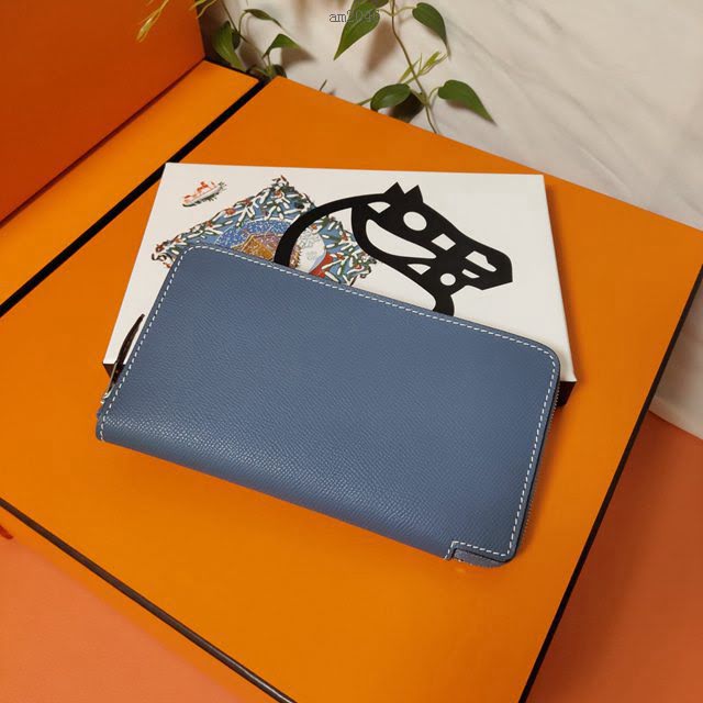 Hermes女包 愛馬仕拉鏈錢包 外進口Epsom皮 Hermes2020新款女錢包  am2046