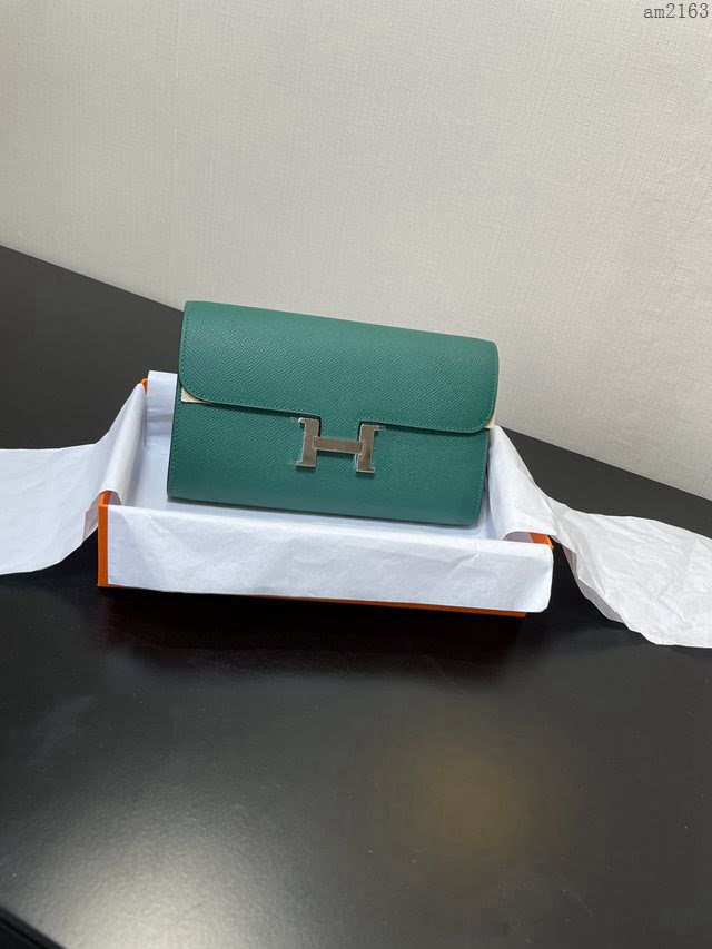 Constance小挎包 to go斜挎包 epsom皮 絲絨綠銀扣 康康斜挎女包  am2163