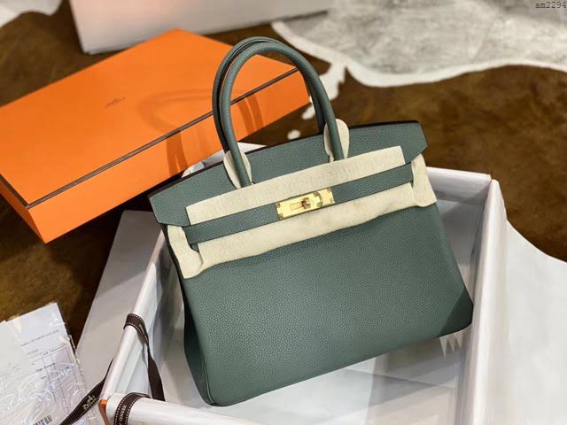 Hermesn鉑金女包 愛馬仕Birkin手提包 Togo小牛皮經典款女包  am2294