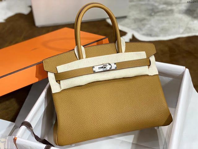 Hermesn鉑金女包 愛馬仕Birkin手提包 Togo小牛皮經典款女包  am2295